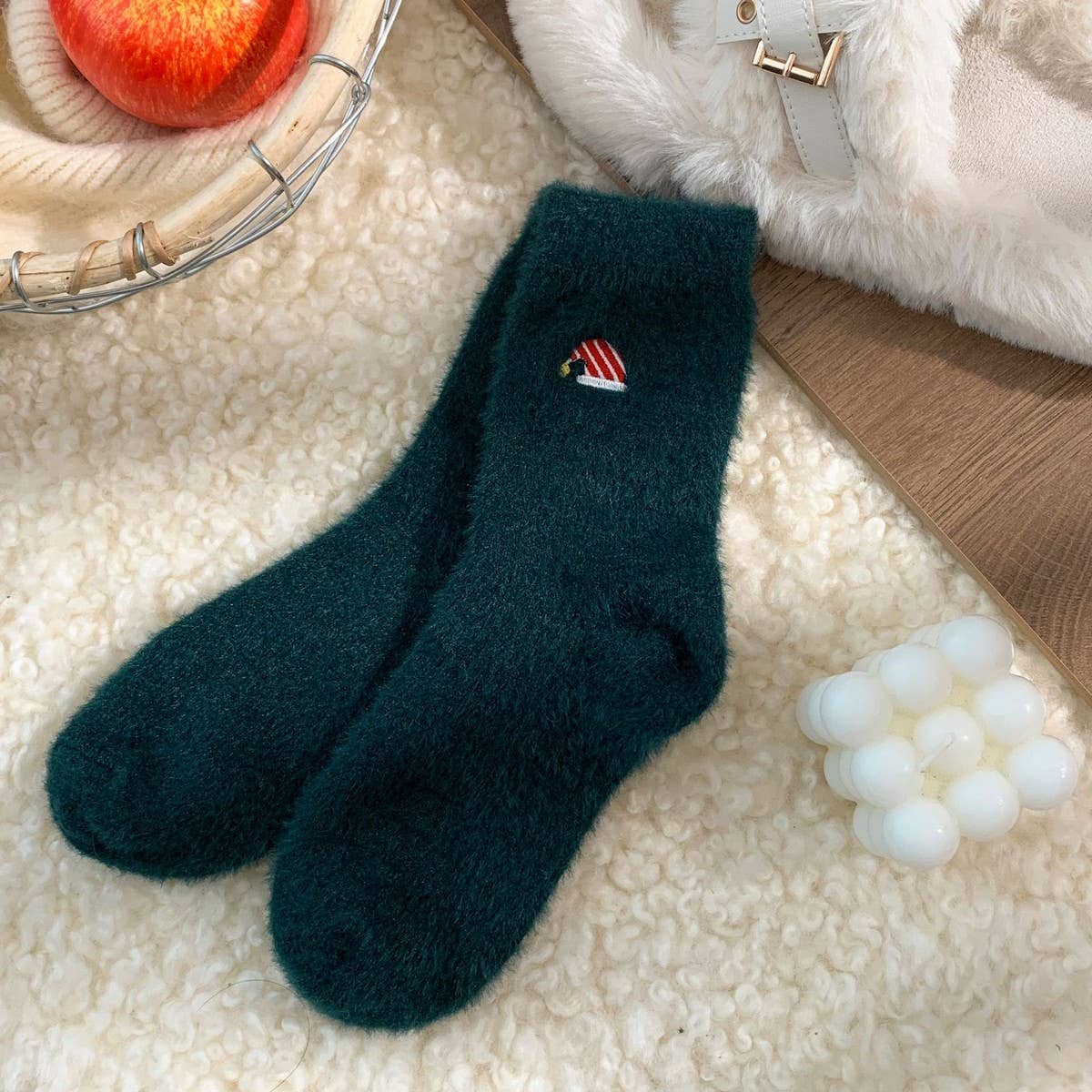 Embroidered Winter Socks