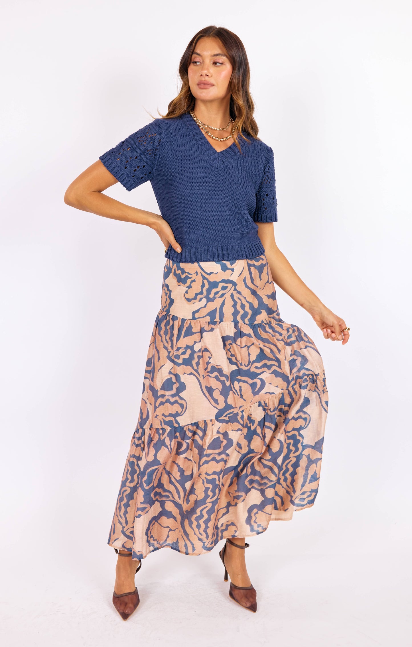 Janice Short Sleeve Sweater