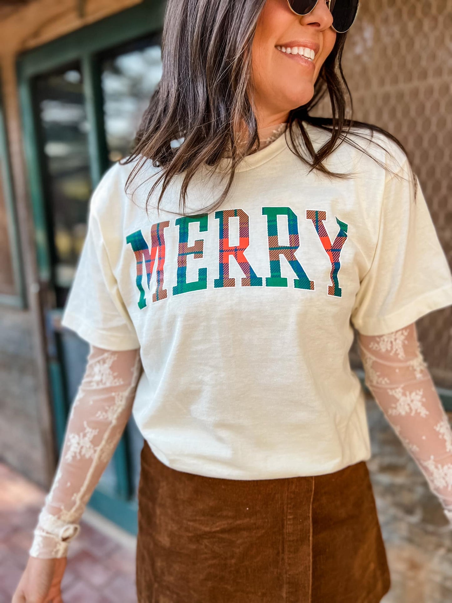 Merry As Can Be Natural Tee