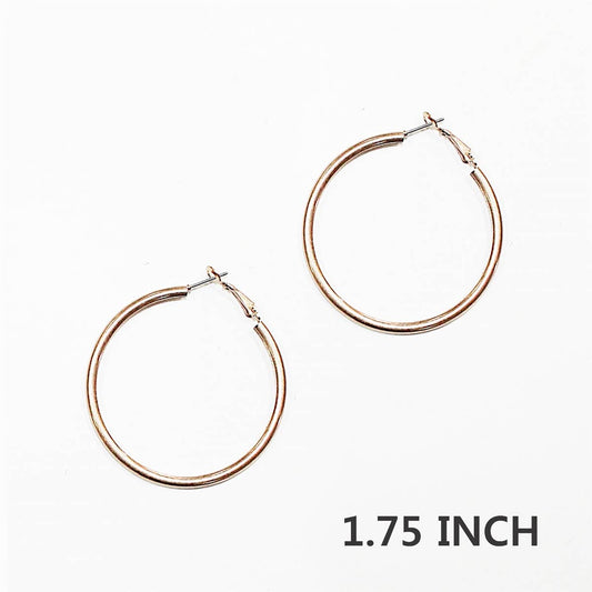 Worn Gold Hoop Earring