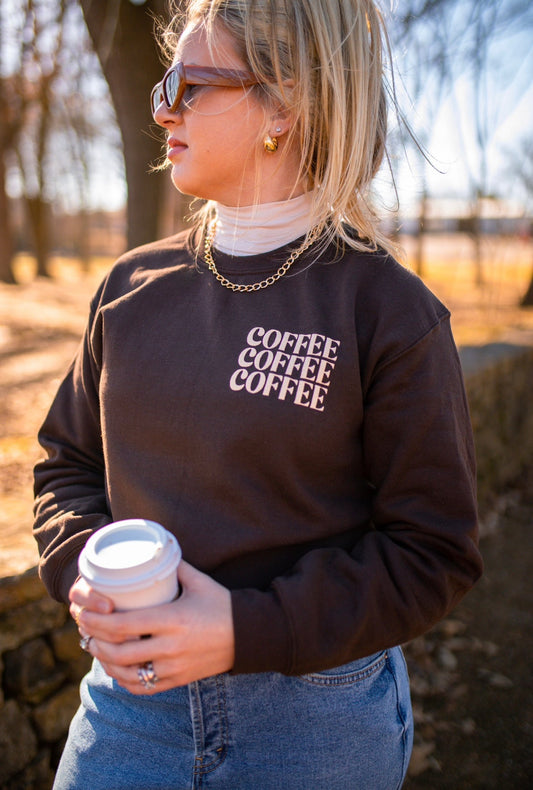 Coffee (Chocolate Sweatshirt) Puff Ink